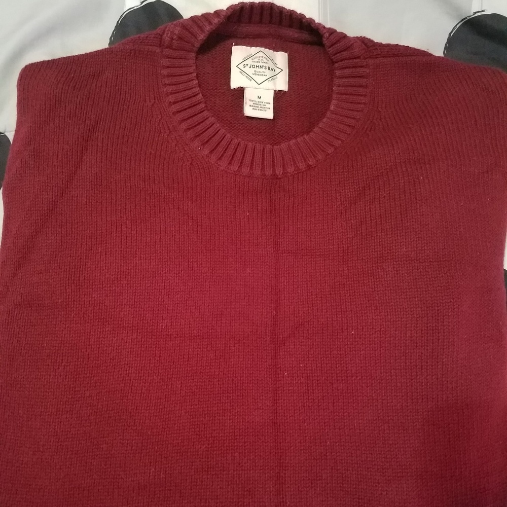 Burgundy Crewneck Sweater